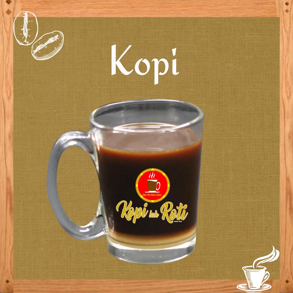 Kopi is a traditional Malaysian coffee mixed with condensed milk in Kopi lah Roti, a Singaporean-Malaysian inspired Kopi shop in Davao City.